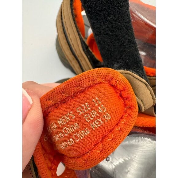 Ozark Sandals Men’s Size 11 Brown & Orange Straps Secure Fit Slip On Outdoor - Picture 5 of 5